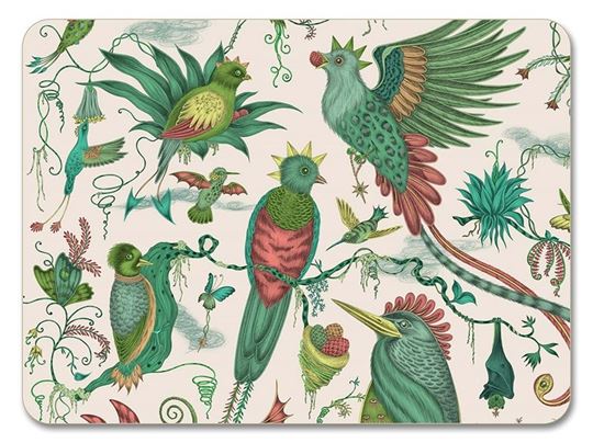 Bild von Emma J Shipley Quetzal/green Placemat 29x21 - Jamida of Sweden