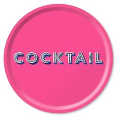 Bild von Asta Barrington Cocktail / bright pink Tray Ø 46 - Jamida of Sweden