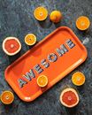 Bild von Asta Barrington Awesome / orange Tray 43x22cm - Jamida of Sweden