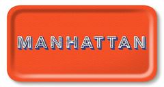 Bild von Asta Barrington Manhattan / orange  Tray 43x22cm - Jamida of Sweden