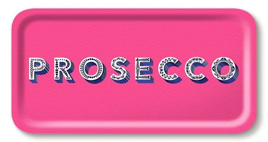 Bild von Asta Barrington Prosecco / bright pink Tray 43x22cm - Jamida of Sweden