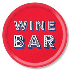 Bild von Asta Barrington Wine Bar / red Tray Ø 39 - Jamida of Sweden