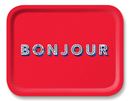 Bild von Asta Barrington Bonjour/red Tray 36x28cm - Jamida of Sweden