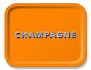 Bild von Asta Barrington Champagne/satsuma orange Tray 36x28cm - Jamida of Sweden