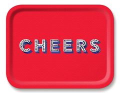 Bild von Asta Barrington Cheers/red Tray 36x28cm - Jamida of Sweden