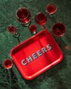 Bild von Asta Barrington Cheers/red Tray 36x28cm - Jamida of Sweden