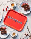 Bild von Asta Barrington Espresso/red Tray 36x28cm - Jamida of Sweden