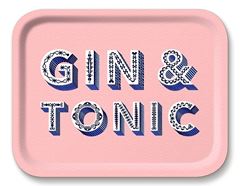 Bild von Asta Barrington Gin & tonic/pink Tray 36x28cm - Jamida of Sweden