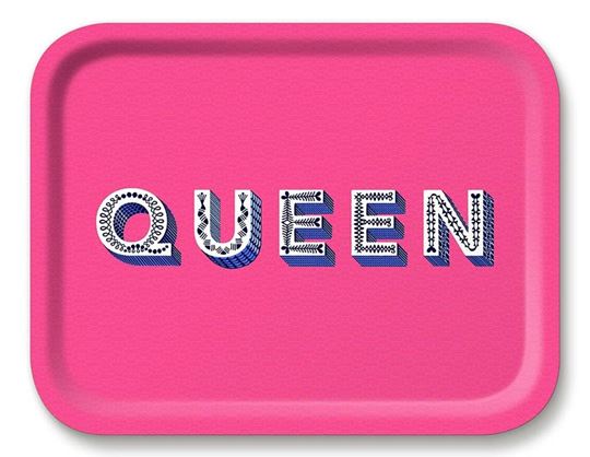 Bild von Asta Barrington Queen/bright pink Tray 36x28cm - Jamida of Sweden