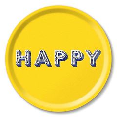 Bild von Asta Barrington Happy / yellow Tray Ø 31 - Jamida of Sweden