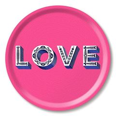 Bild von Asta Barrington Love / bright pink Tray Ø 31 - Jamida of Sweden