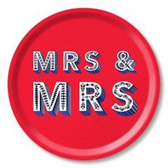 Bild von Asta Barrington Mrs & Mrs / red Tray Ø 31 - Jamida of Sweden