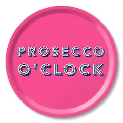 Bild von Asta Barrington Prosecco o´clock / bright pink Tray Ø 31 - Jamida of Sweden