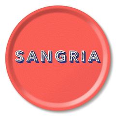 Bild von Asta Barrington Sangria / coral Tray Ø 31 - Jamida of Sweden