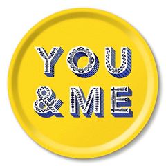 Bild von Asta Barrington You & me / yellow Tray Ø 31 - Jamida of Sweden