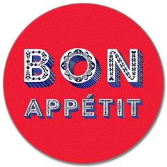 Bild von Asta Barrington Bon Appétit/red Placemat Ø 28 - Jamida of Sweden