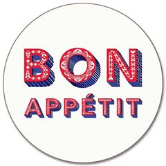 Bild von Asta Barrington Bon Appétit/white Placemat Ø 28 - Jamida of Sweden