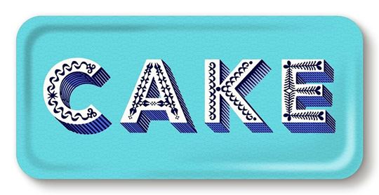 Bild von Asta Barrington Cake / aqua Tray 32x15 - Jamida of Sweden