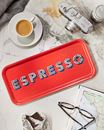 Bild von Asta Barrington Espresso / red Tray 32x15 - Jamida of Sweden