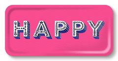 Bild von Asta Barrington Happy / bright pink Tray 32x15 - Jamida of Sweden