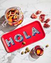 Bild von Asta Barrington Hola / red Tray 32x15 - Jamida of Sweden