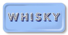 Bild von Asta Barrington Whisky / blue Tray 32x15 - Jamida of Sweden