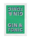 Bild von Asta Barrington Gin & Tonic Green Tea Towel 70 x 50cm - Jamida of Sweden