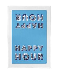 Bild von Asta Barrington Happy Hour / blue Tea Towel 70 x 50cm - Jamida of Sweden