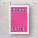 Bild von Asta Barrington Queen/bright pink Tea Towel 70 x 50cm - Jamida of Sweden