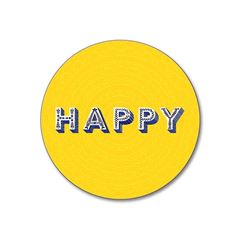 Bild von Asta Barrington Happy / yellow Coaster Ø 10 - Jamida of Sweden