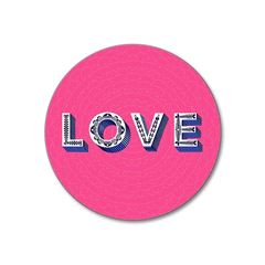 Bild von Asta Barrington Love / bright pink Coaster Ø 10 - Jamida of Sweden