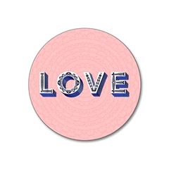 Bild von Asta Barrington Love / light pink Coaster Ø 10 - Jamida of Sweden