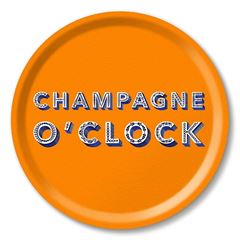 Bild von Asta Barrington Champagne o´clock / satsuma orange Tray Ø 31 - Jamida of Sweden