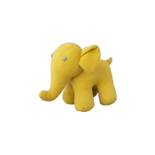 Bild von Elephant Canvas Baby Rattle Yellow , VE-6