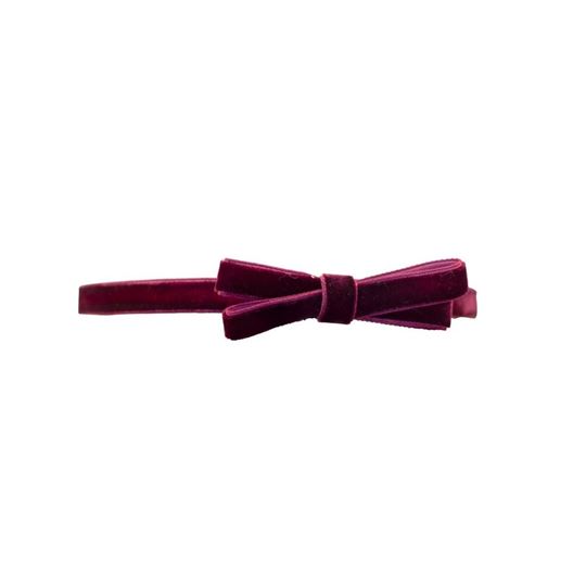 Bild von Hairband Velvet Burgundy, VE-10