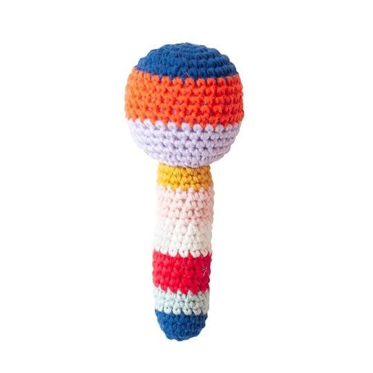 Bild von Crochet Maracas Rattle Rainbow, VE-5