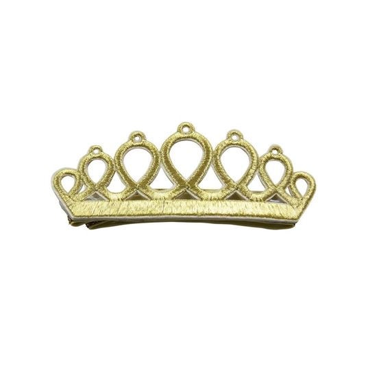 Bild von Hairband Embroidered Crown Gold, VE-10