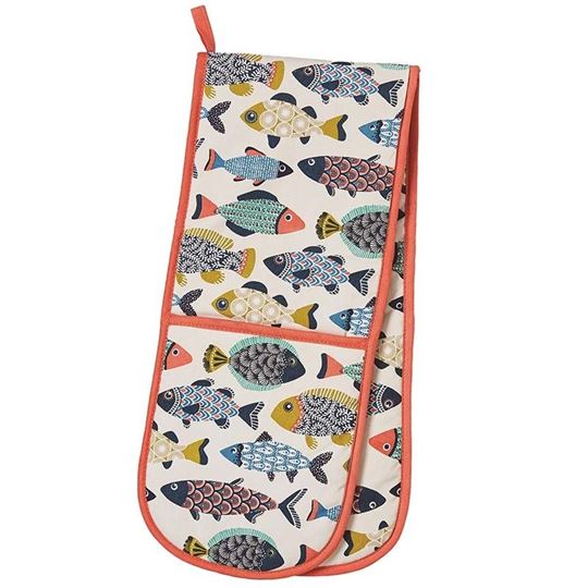 Bild von Aquarium Double Oven Glove - Ulster Weavers