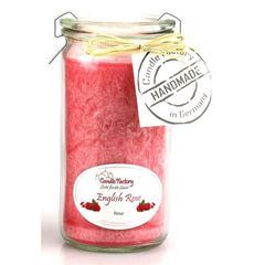 Bild von Mini-Jumbo English Rose Duftkerze im Glas