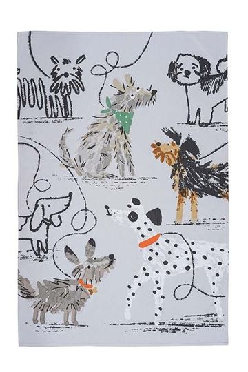 Bild von Dog Days Cotton Tea Towel - Ulster Weavers