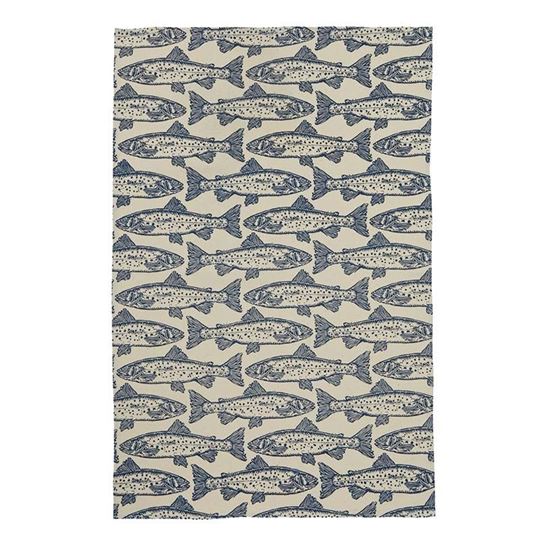 Bild von Salmon Cotton Tea Towel - Ulster Weavers