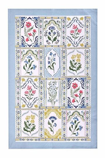 Bild von Boho Floral Cotton Tea Towel - Ulster Weavers