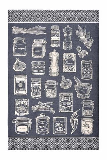 Bild von Herbs & Spices Cotton Tea Towel - Ulster Weavers