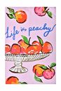 Bild von Summer Fruits Peach Cotton Tea Towel - Ulster Weavers