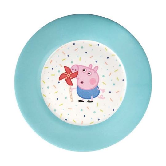 Bild von dessert plate peppa pig blue, VE-6