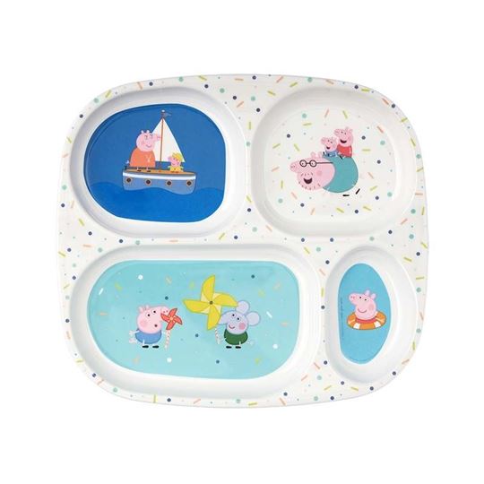 Bild von 4-compartment serving tray peppa pig, VE-6