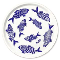 Bild von Asta Barrington Shoal of fish/white Tray Ø 46 - Jamida of Sweden