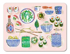 Bild von Asta Barrington Sushi Tablemat 38x29 - Jamida of Sweden