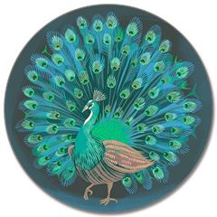 Bild von Asta Barrington Peacock Placemat Ø 28 - Jamida of Sweden