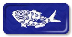 Bild von Asta Barrington Shoal of fish/Blue  Tray 32x15 - Jamida of Sweden